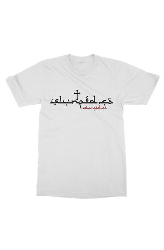 slumped arabic tee